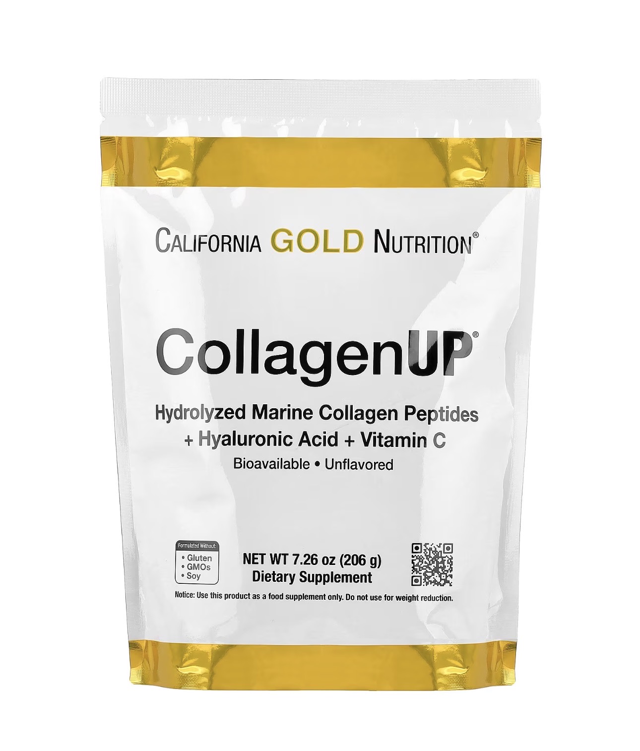 California Gold Nutrition CollagenUP® – Marine Collagen + Hyaluronic Acid + Vitamin C