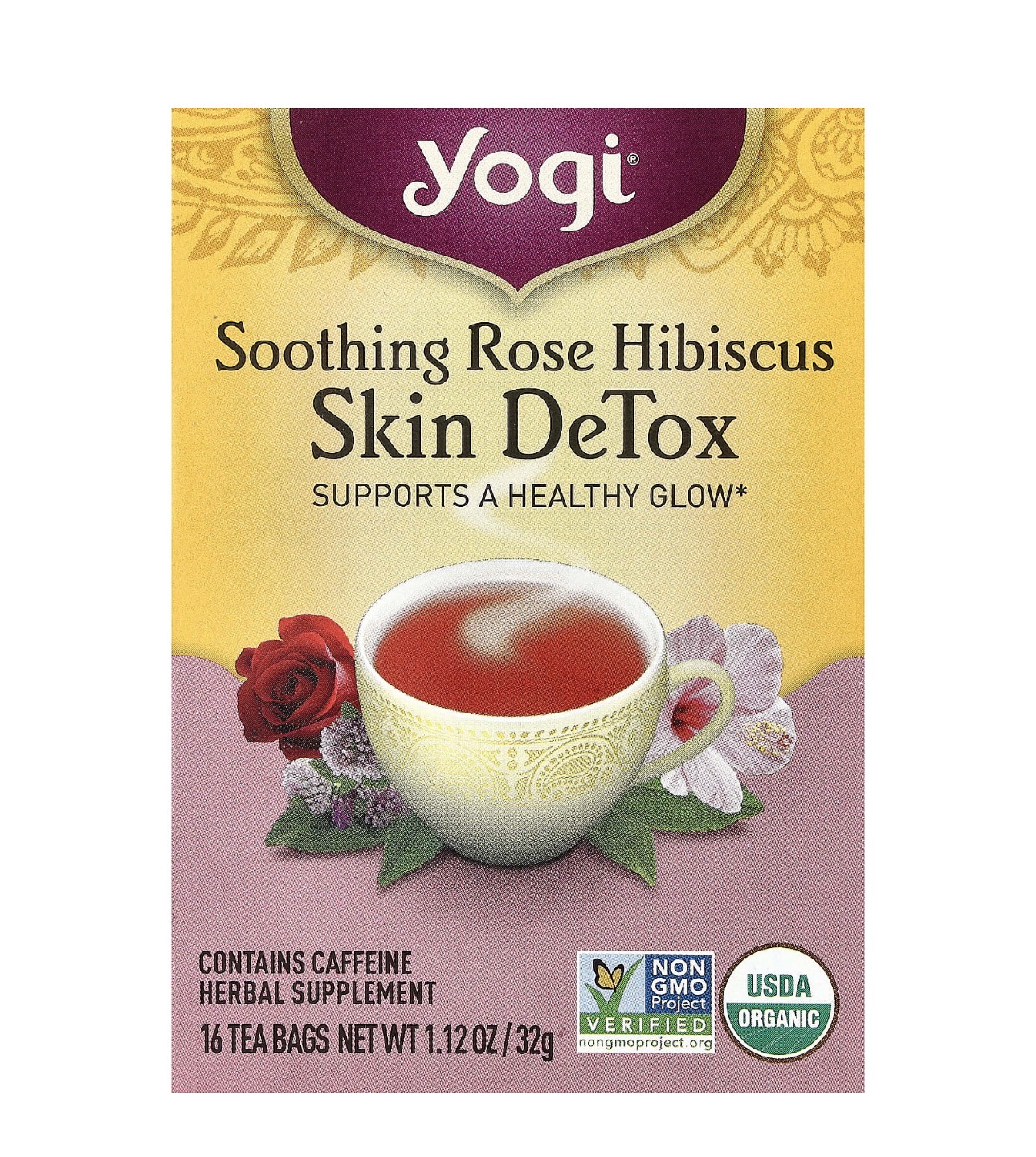 Yogi Soothing Rose Hibiscus Skin Detox