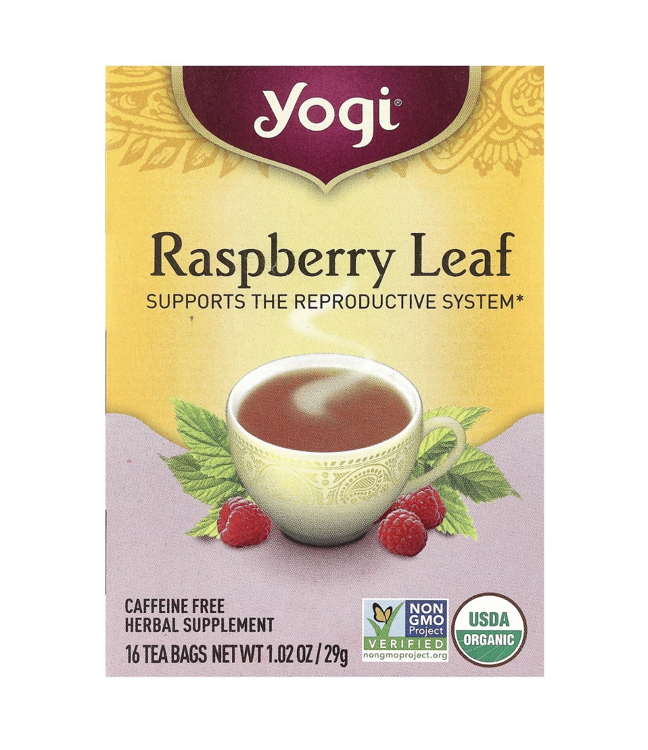 Yogi Raspberry Leaf Tea