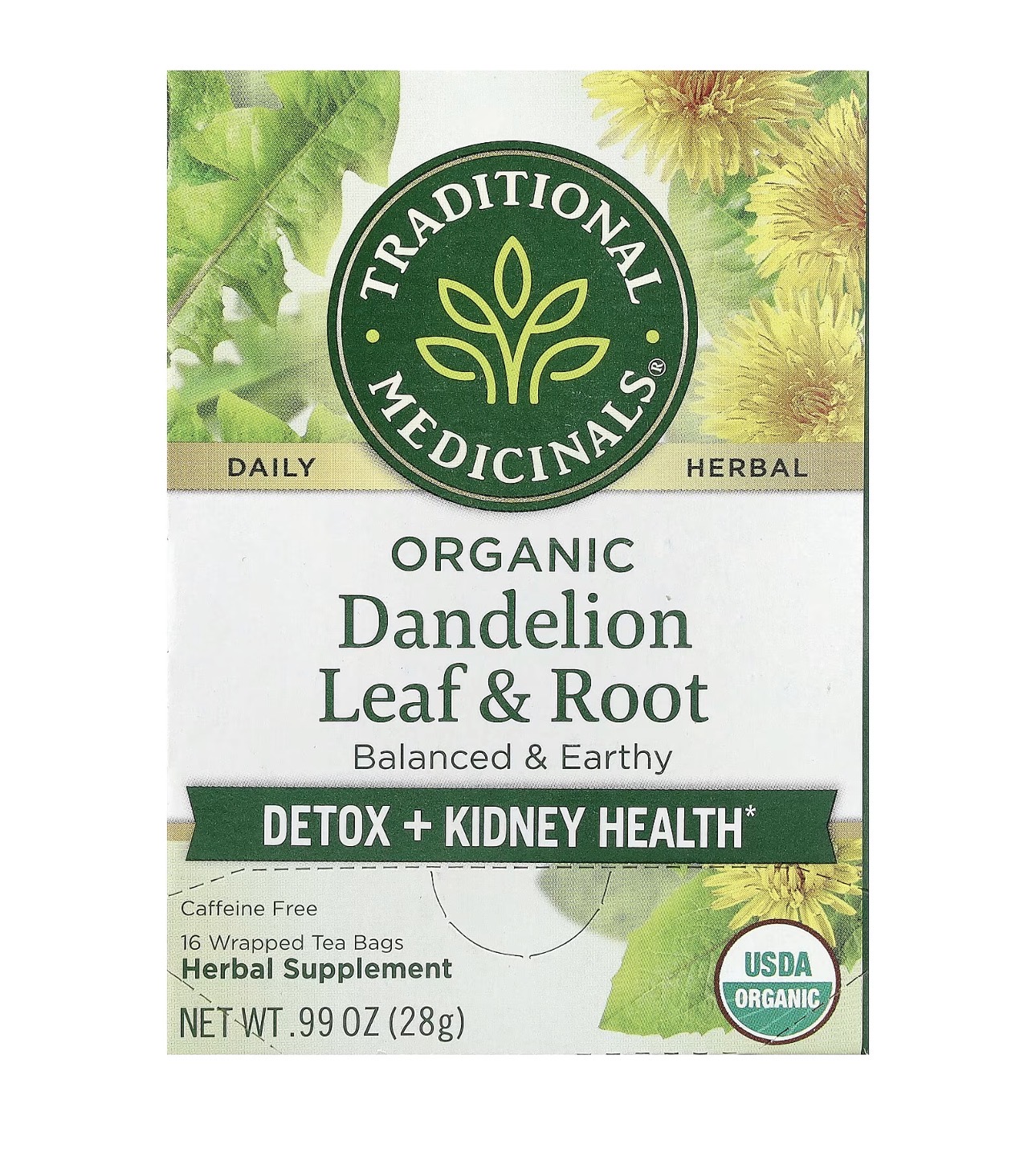 Traditional Medicinals Organic Dandelion Leaf & Root Tea